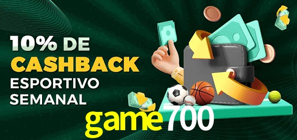 10% de bônus de cashback na game700